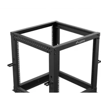 Rack-Gehäuse LANBERG Open Rack OR01-6112-B 12U 600x600 verstellbar schwarz