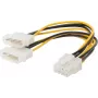 Internes Stromkabel ShiverPeaks 8‑Pin PCI Express auf 2x 6‑Pin (2x 13,3 cm) 0,13 m