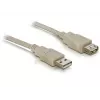 USB 2.0 Verlängerungskabel DeLOCK 82240 3m Grau