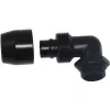 Alphacool HF Anschraubfitting TPV Metall - 90° drehbar 12,7/7,6 mm - Schwarz (17455)