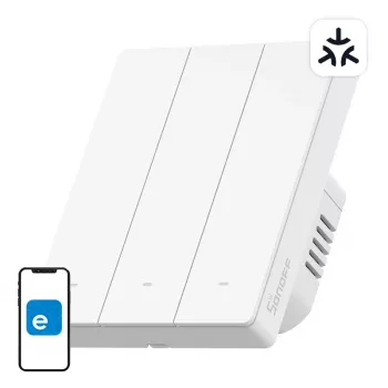 WiFi smarter Wandschalter Sonoff M5-3C-80W 3-Kanal für Rahmen