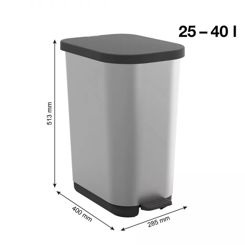 ROTHO Ribo Silver - Treteimer – 35l