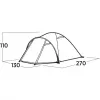 Easy Camp Setesdal 2 Kuppelzelt (olivgrün, mit Tunnelvorzelt, Modell 2025)