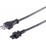 Netzkabel ShiverPeaks IT60001, 1,8 m, Italien (Typ L) Stecker auf 3-poligen C5-Stecker