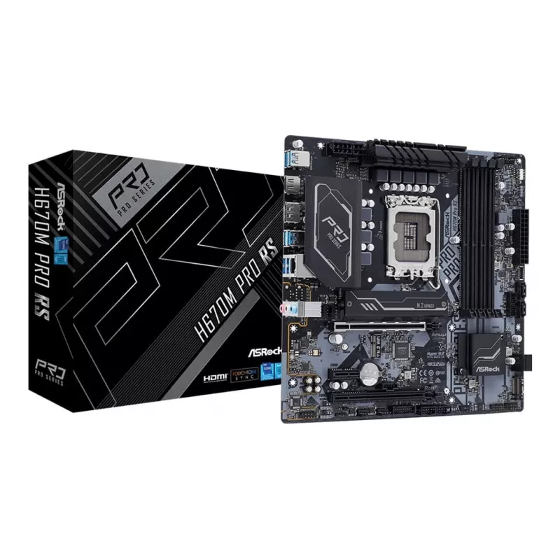 Motherboard ASRock H670M Pro RS Intel H670 LGA 1700 micro ATX