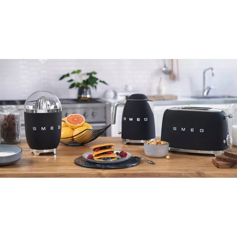 Toaster Smeg 50's Style TSF01BLMEU 2 Scheiben Schwarz Edelstahl