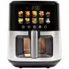Heißluftfritteuse ProfiCook PC-FR 1286 H — 6,5 l, 1700 W, Edelstahlfront, schwarz