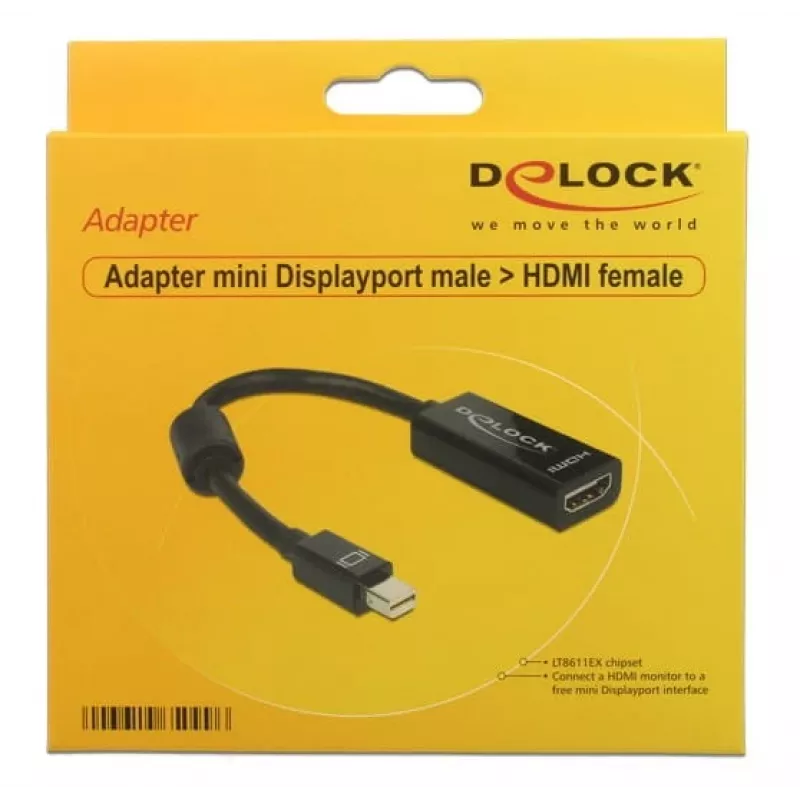 Delock - Videoadapter - Mini DisplayPort männlich zu HDMI weiblich - 18 cm (65099)