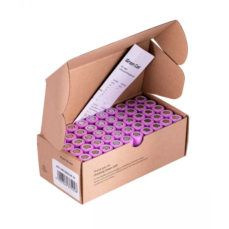 Green Cell 50GC18650NMC26 Haushaltsbatterie Wiederaufladbarer Akku 18650 Lithium-Ionen (Li-Ion)