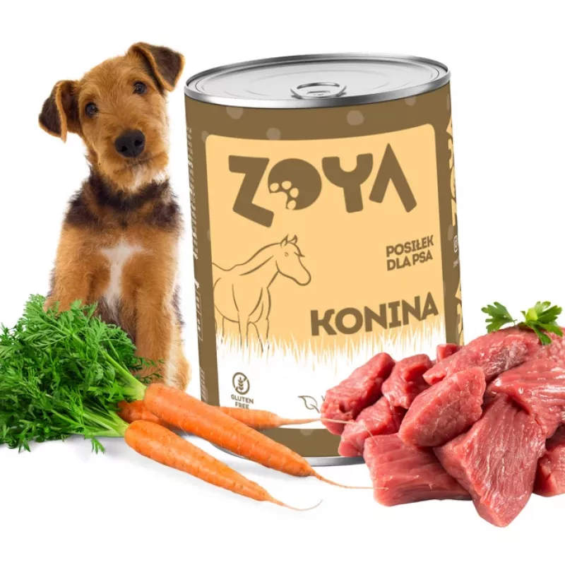 ZOYA Pferd - Nassfutter für Hunde - 400g