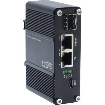 PoE-Splitter Exsys EX-60328, 12V 1A Ausgang für Nicht-PoE-Geräte