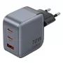 Vention GaN-Ladegerät FEXH0-EU 70W — 2x USB-C + 1x USB-A, PD 70W, 100–240V