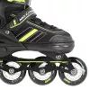 Nils Extreme NH18191 2IN1 Inline Skates Schwarz/LIME GRÖSSE L (39-43) mit austauschbaren Hockey-Skates