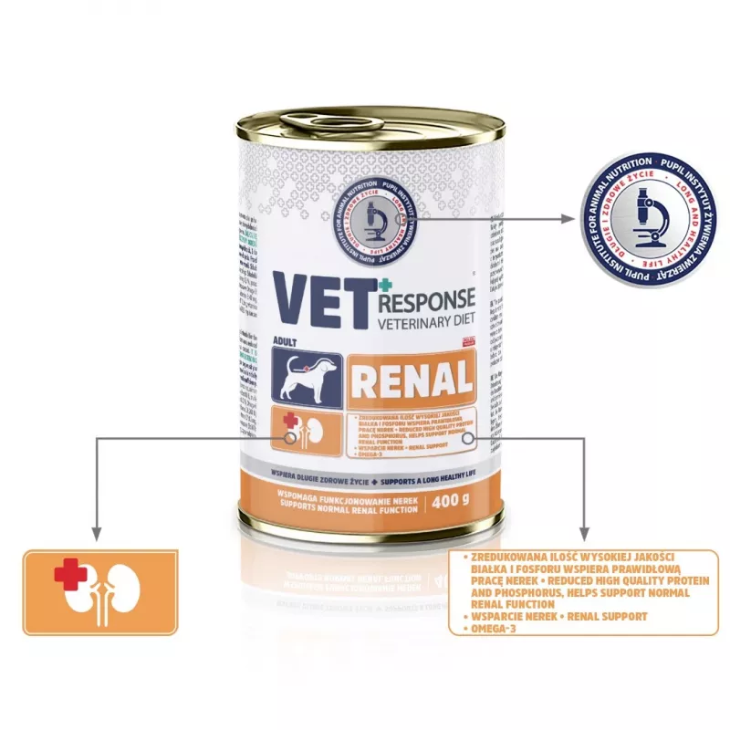 VET RESPONSE Renal - Nassfutter für Hunde - 400g