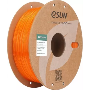 PETG 1,75 mm TRANSLUCENT ORANGE 1 kg ESUN 3D-FILAMENT (PETG-Basic175T-O1P1)