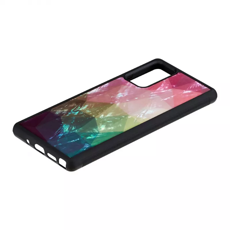 Schutzhülle iKins für Samsung Galaxy Note 20 – Wasserblumen-Motiv schwarz