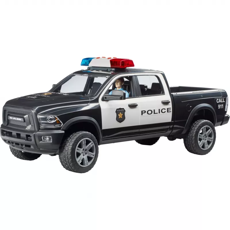 Polizei-Pickup-Spielzeug BRUDER RAM 2500 Police 02505 – Modell im Maßstab, Spielfahrzeug