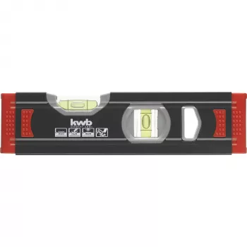 KWB Aluminium Mini-Wasserwaage 20 cm (Dunkelgrau/Rot)