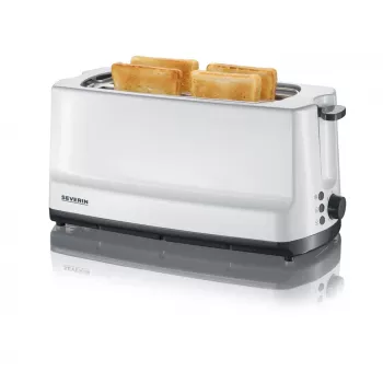 Toaster Severin AT 2234 4 Scheiben 1400 W Grau Weiß