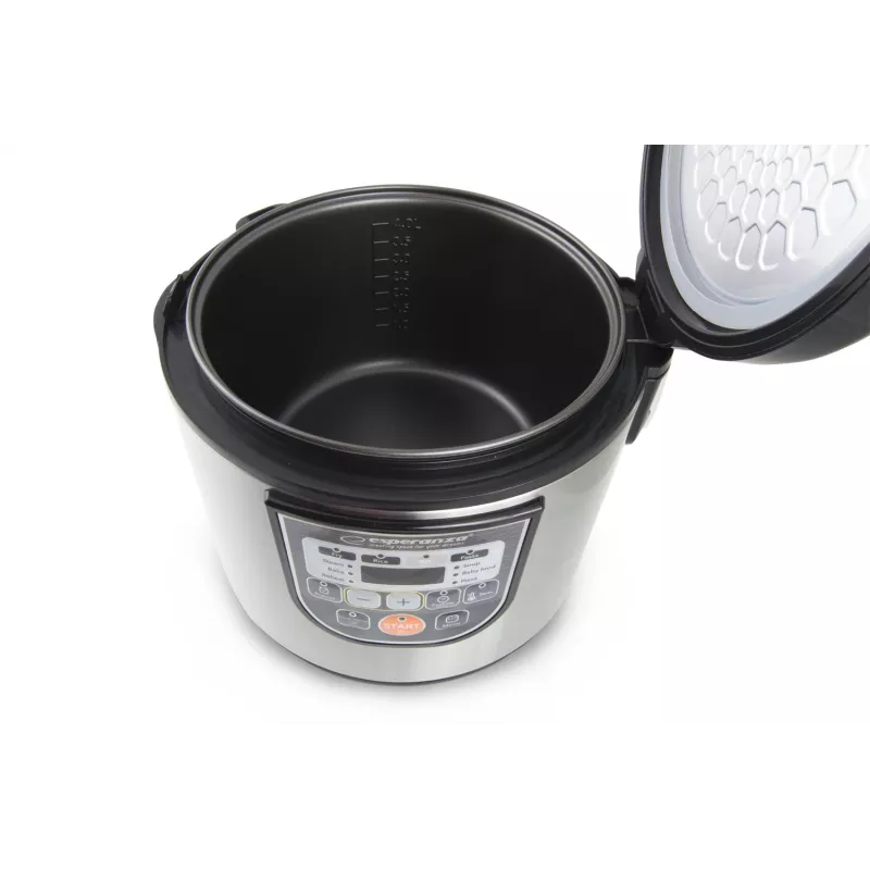 Multikocher ESPERANZA EKG011, 5 L Fassungsvermögen, 860 W, Schwarz/Edelstahl