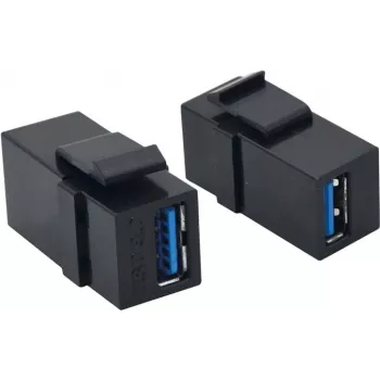 VALUE USB 3.0 Keystone-Modul, schwarz (25.99.8207)