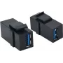 VALUE USB 3.0 Keystone-Modul, schwarz (25.99.8207)