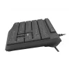 Kabelgebundene Full-Size-Tastatur NATEC NAUTILUS NKL-1950 — USB, QWERTY US International, 105 Tasten, Schwarz