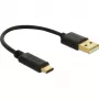 USB-Ladekabel DeLOCK 80954 Typ-A auf USB Typ-C 3 A 15 cm