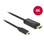 Videokabel-Adapter DeLOCK 85259 USB Typ-C zu HDMI 2m Schwarz