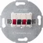 Steckdose Merten 467014 Schwarz Metallic Rot
