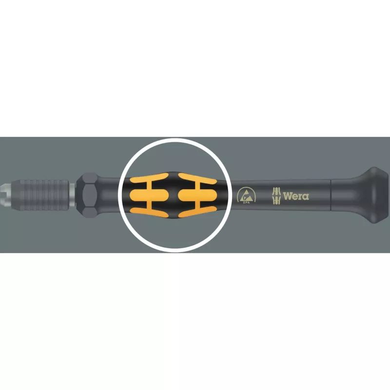 Wera ESD Bit-Schraubendreher Kraftform compact Micro 21 ESD 1 5/32 (4 mm) HIOS, 5/32 (4 mm) Halbmond 44 mm (05135973001)