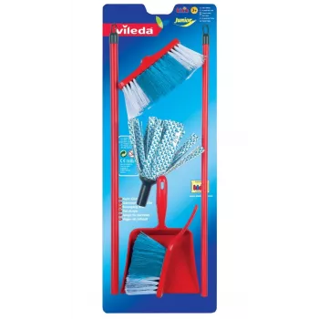 Vileda Wischmopp mit Besen und Kehrgarnitur