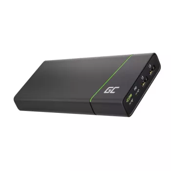 Tragbare Powerbank Grün Cell PowerPlay Ultra 26800 mAh, 128W Ausgang, Quick Charge 3.0, 2x USB‑C, 2x USB‑A, graphit