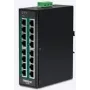 TRENDnet TI-PG160 - Switch - unmanaged - 16 x 10/100/1000 (PoE+) - DIN-Schienenmontage, wandmontierbar - PoE+ (240 W)