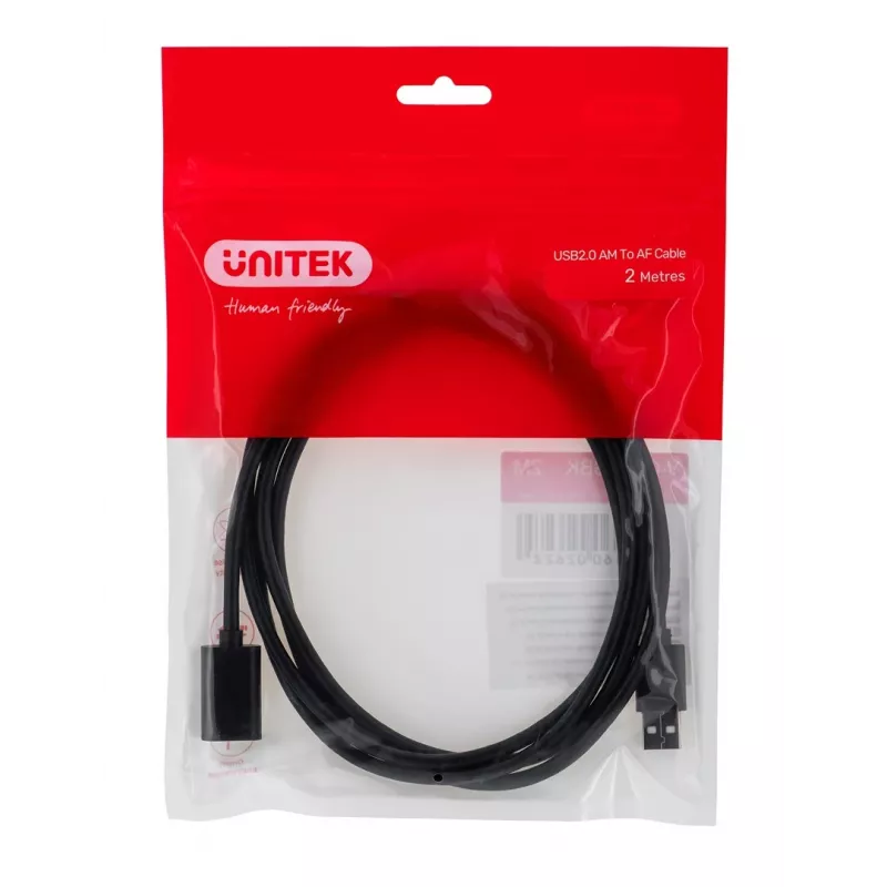 UNITEK Y-C450GBK USB-Kabel 2 m USB 2.0 USB-A Schwarz