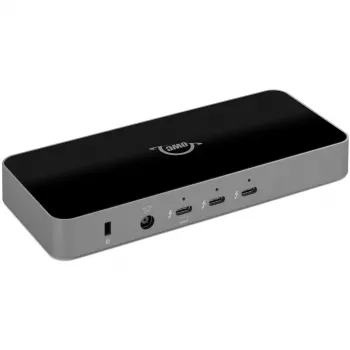 Thunderbolt 5 Hub, Dockingstation Grau/Schwarz, Thunderbolt 5, USB-A