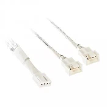 PWM-Lüfter-Y-Kabel Kolink PGW-AC-KOL-159 35cm gesleevt weiß, 1-auf-2-PWM-Anschluss