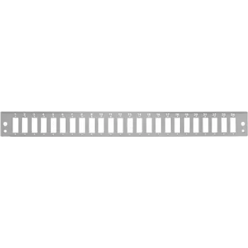 LogiLink - Abdeckplatte für Glasfaser-Patchpanel - Grau, RAL 7035 - 1U - 48,3 cm (19 inch) - 24 Ports