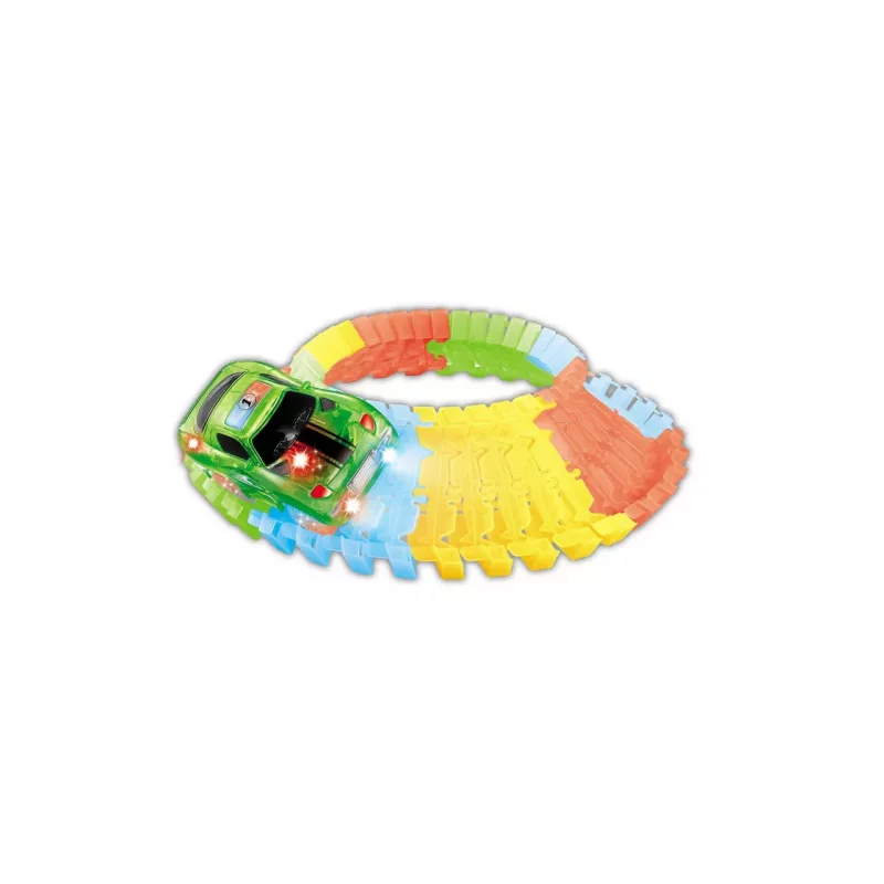 Spielzeugfahrzeug- und Schienen-Set Amewi 100614 mit AA-Batteriebetrieb (2 × AA), mehrfarbig rot