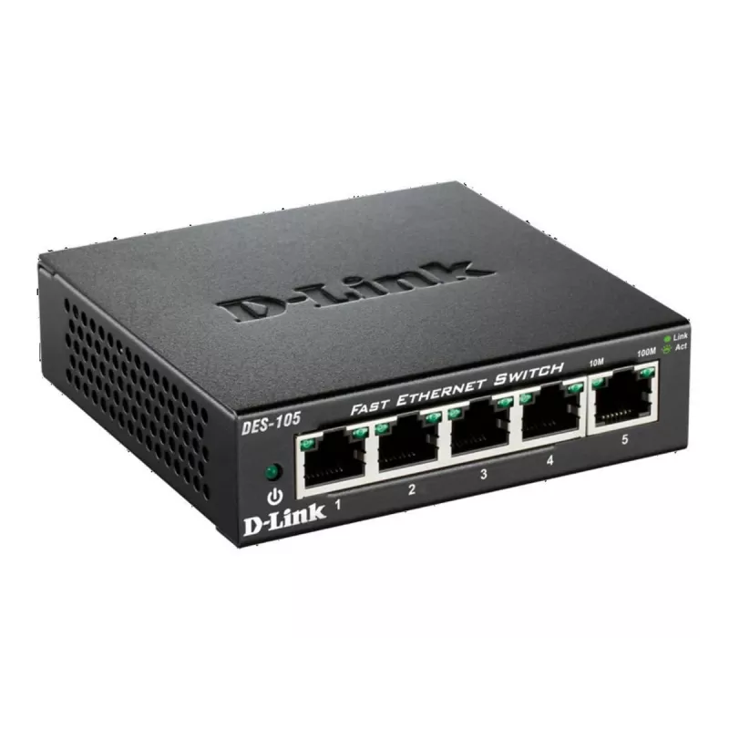 D-Link DES-105 Unmanaged L2 Schwarz