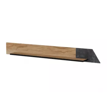 Schweberegal cama meble OVO 1300×200×150 mm Eiche/Beton, Spanplatte, wandmontiert