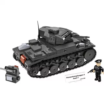 Bausatz Cobi Panzerkampfwagen II Ausf. F – 813 Teile, schwarz, Alter 9+