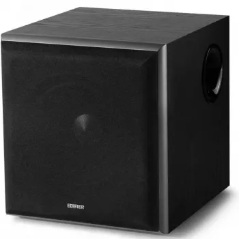 Aktiver Subwoofer Edifier T5, Stereo-Cinch-Ein-/Ausgang, Schwarz, 70 W (leicht beschädigte Verpackung)