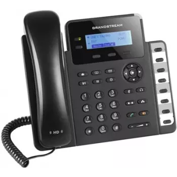DECT-Telefon Grandstream GXP1628 — DECT-Tisch-/Wandtelefon, LCD 132x48 px, Freisprecheinrichtung, 500 Kontakte, RJ‑9-Headset