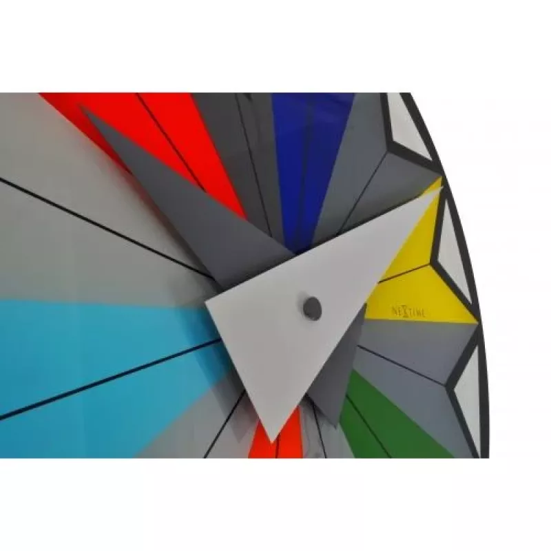 NeXtime Uhr 8163 Circus, Ø43 cm, Wand, Schwarz/Mehrfarbig