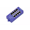 PoE Injector Extralink Gigabit 4-Port, 4x 1000Mb/s RJ45, 48V, Blau/Schwarz