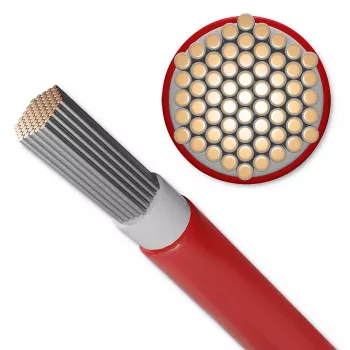 Solarkabel QOLTEC 53852 6 mm², 100-m-Rolle, rot