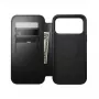 Smartphone-Leder-Folio Nomad Modern Leather Folio für iPhone 17 Pro – Schwarz Horween