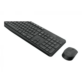 Logitech Tastatur MK235 Wireless KBD+Maus Grau CZ