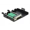 D-Sub15 Stecker auf Reihenklemme mit Gehäuse DeLOCK 66566